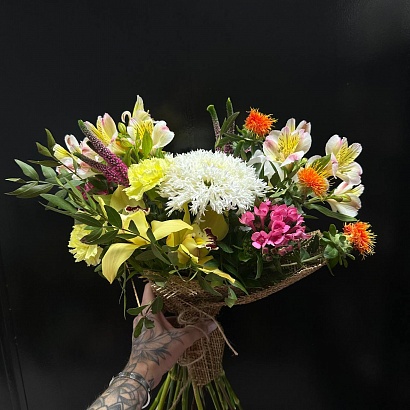Букет цветов Садовое чудо