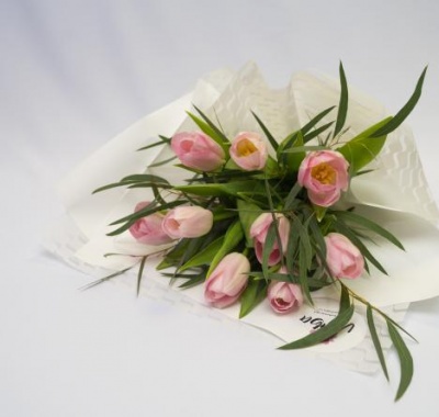 Букет цветов Моно-букет из 9 тюльпанов