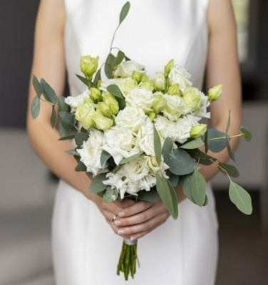 Букет цветов Букет невесты с эвкалиптом