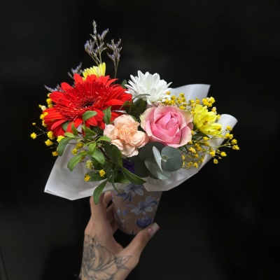 Букет цветов Радуга Красок