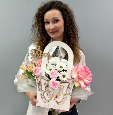 Букет цветов Бабочки