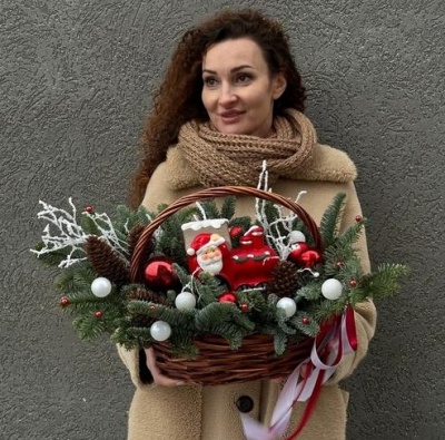 Букет цветов Новогоднее настроение