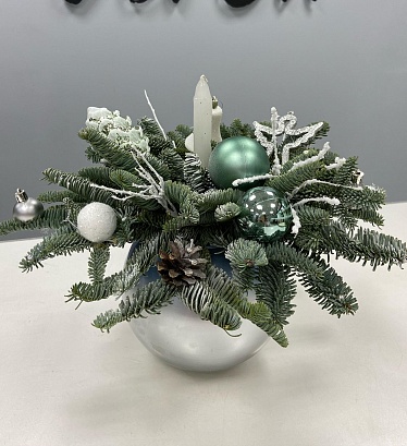 Букет цветов Зимнее серебро