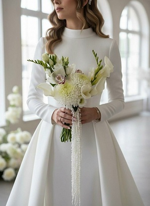 Букет цветов Букет невесты с орхидеей