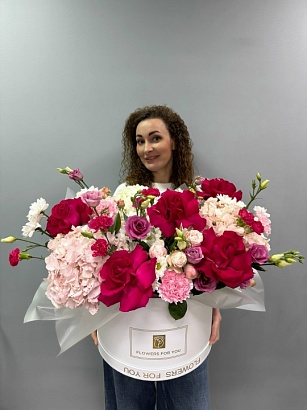 Букет цветов Коробка-гигант