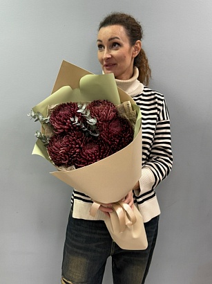 Букет цветов Букет из шоколадных хризантем