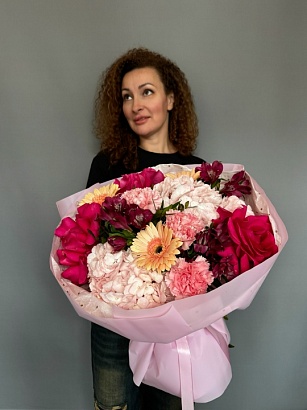 Букет цветов Розовый сад