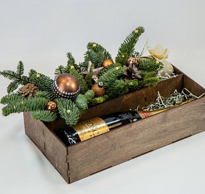 Букет цветов Новогодний шик