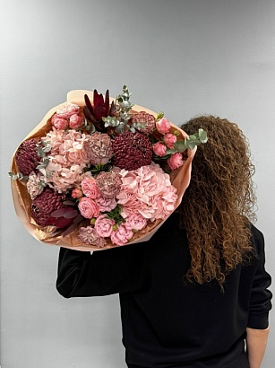 Букет цветов Розовый шоколад